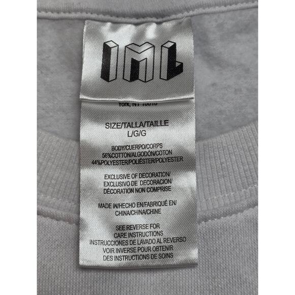 Isaac Morris Womens L America‎ Sweater Red Blue Flag Colorblock Embroidered USA - Picture 3 of 8